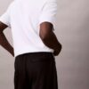 Calças de treino em malha dupla Calças de treino em malha dupla