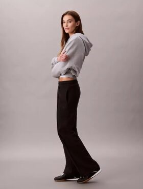 Calças de treino em malha felpuda com logótipo de arquivo