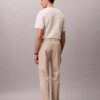 Calças Retas em Cotton Stretch