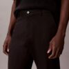 Calças Retas em Cotton Stretch