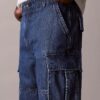 Calções cargo de Denim dos anos 90