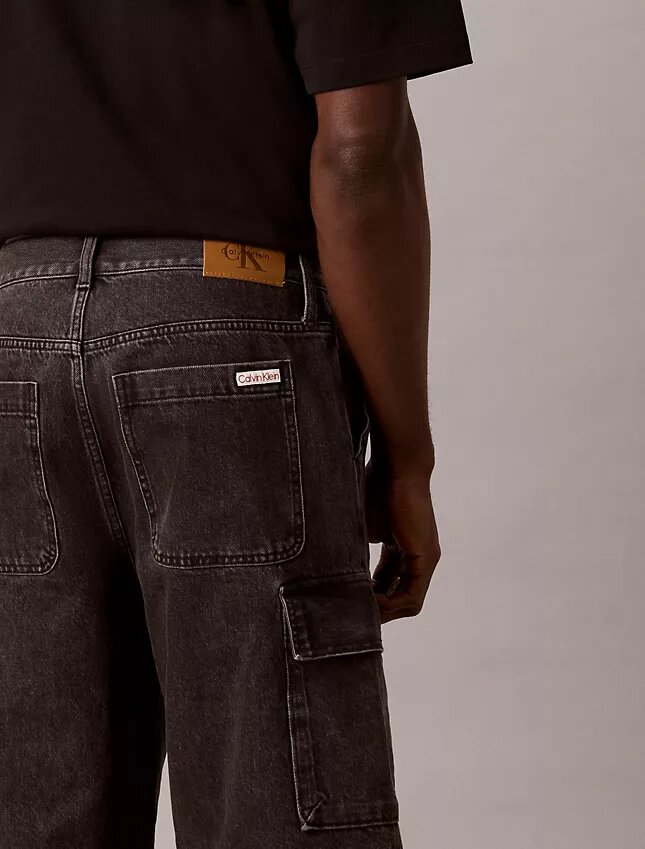 Calções cargo de Denim dos anos 90 Calções cargo de Denim dos anos 90