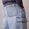 Calções cargo de Denim dos anos 90