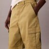 Calções cargo em sarja Cotton Stretch de algodão Calções cargo em sarja Cotton Stretch de algodão