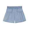 Calções com laço na cintura para meninas Calções com laço na cintura para meninas