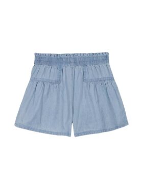 Calções com laço na cintura para meninas