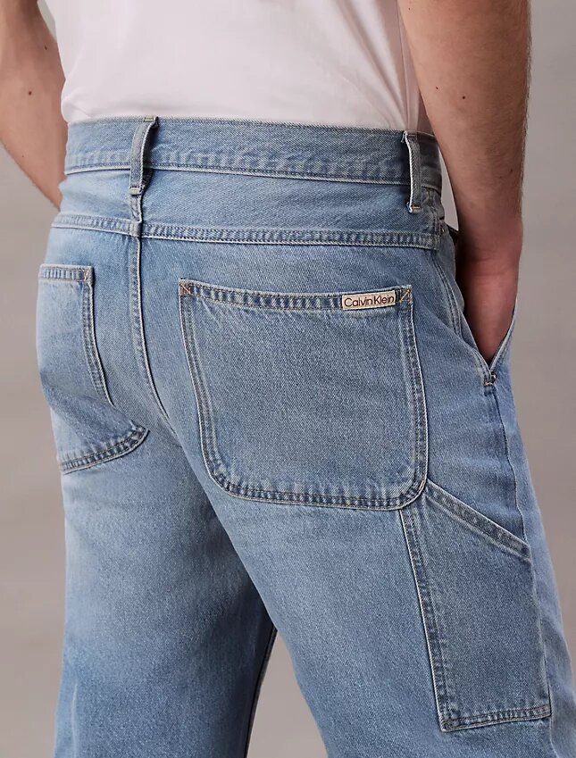 Calções de carpinteiro em Denim dos anos 90 Calções de carpinteiro em Denim dos anos 90