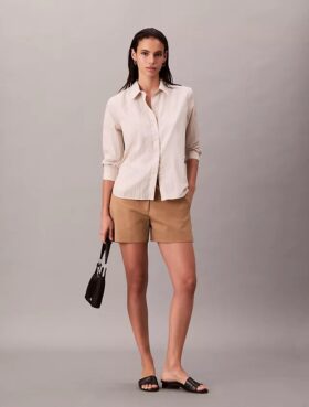 Calções de chino em algodão elástico Cotton Stretch
