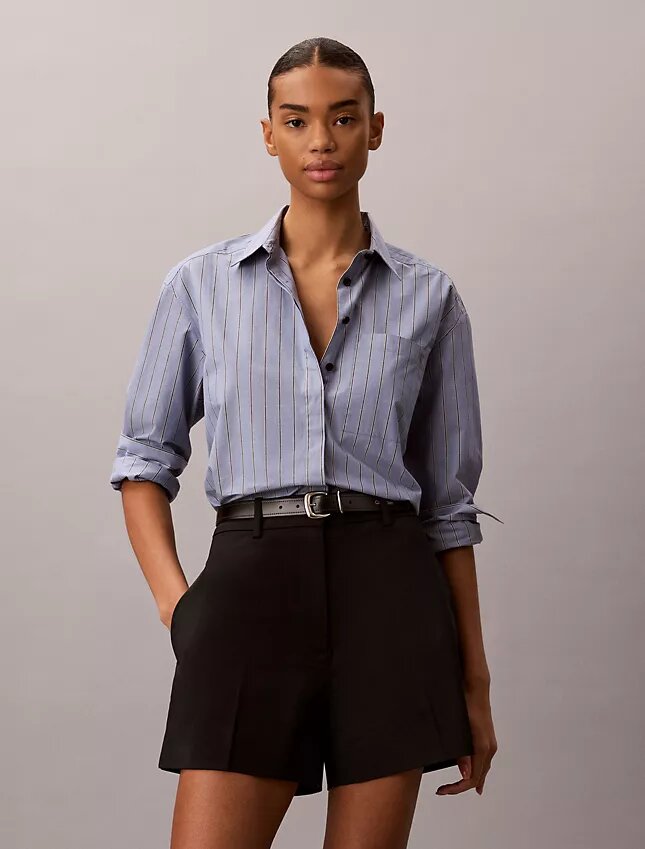 Calções de chino em algodão elástico Cotton Stretch Calções de chino em algodão elástico Cotton Stretch