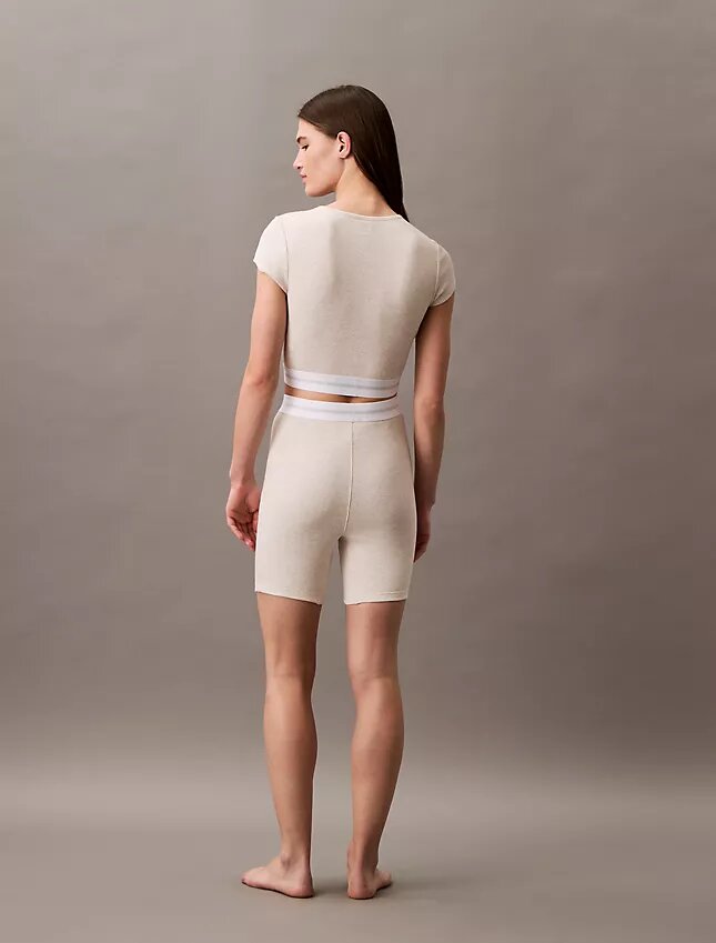 Calções de ciclismo em malha Cotton Stretch de algodão Calções de ciclismo em malha Cotton Stretch de algodão