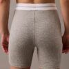Calções de ciclismo em malha Cotton Stretch de algodão Calções de ciclismo em malha Cotton Stretch de algodão