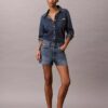 Calções de Denim de 7,6 cm dos anos 90