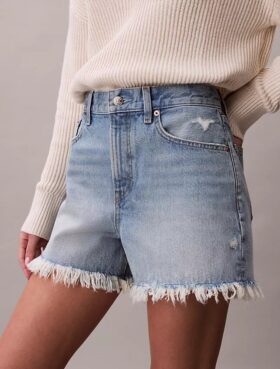 Calções de Denim de 7,6 cm dos anos 90