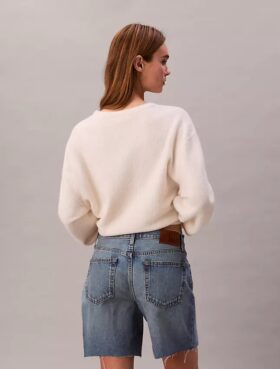 Calções de Denim dos anos 90 com 15 cm
