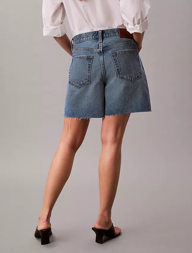 Calções de Denim dos anos 90 com 15 cm Calções de Denim dos anos 90 com 15 cm