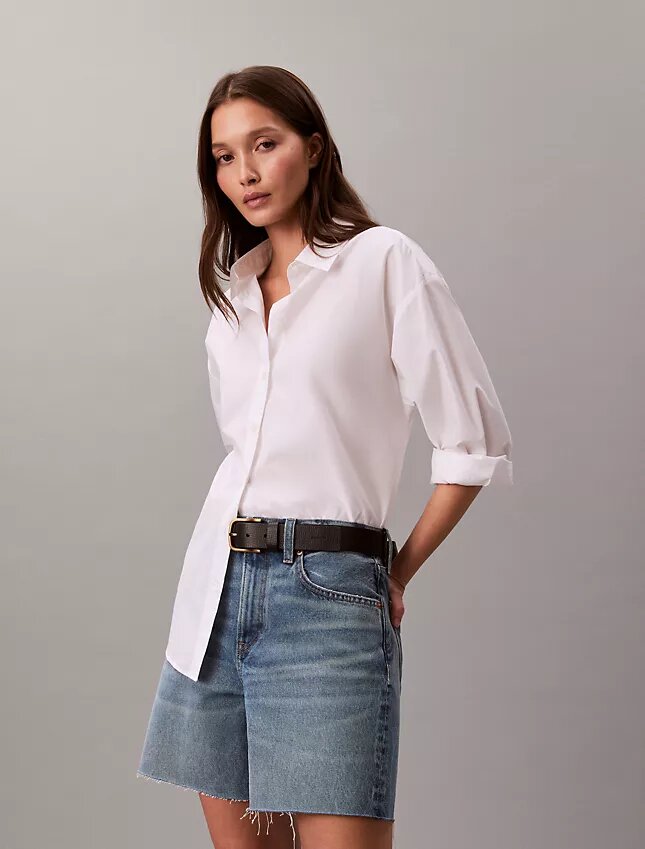 Calções de Denim dos anos 90 com 15 cm Calções de Denim dos anos 90 com 15 cm
