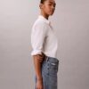 Calções de Denim em linha A