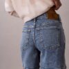 Calções de Denim em linha A