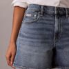 Calções de Denim em linha A