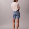 Calções de Denim em linha A