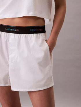 Calções de dormir em popeline com logótipo Pride