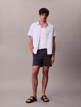Calções de ganga Cotton Stretch de algodão