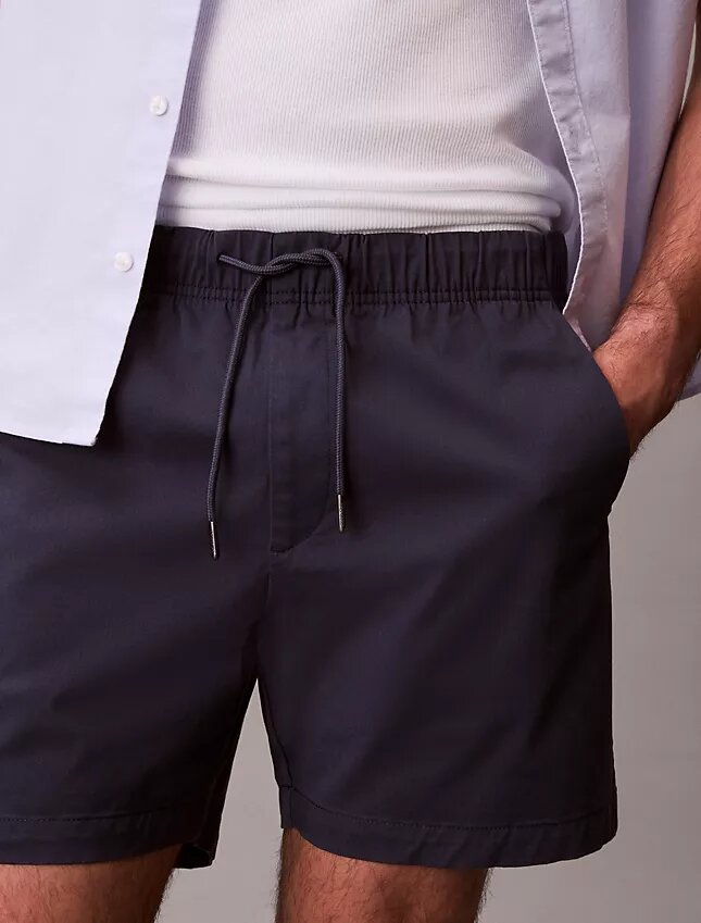 Calções de ganga Cotton Stretch de algodão Calções de ganga Cotton Stretch de algodão