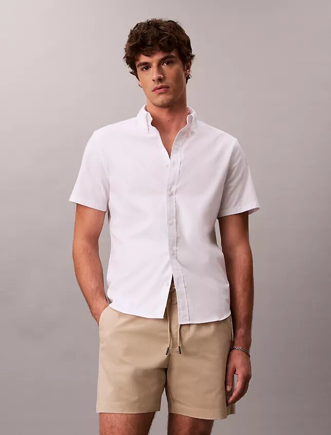 Calções de ganga Cotton Stretch de algodão Calções de ganga Cotton Stretch de algodão