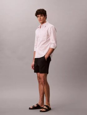 Calções de ganga Cotton Stretch de algodão