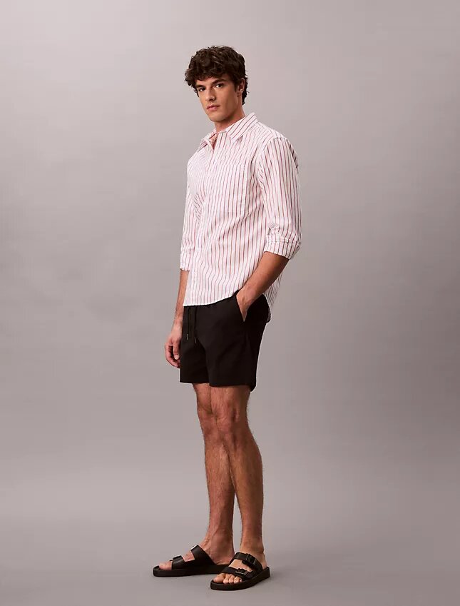 Calções de ganga Cotton Stretch de algodão Calções de ganga Cotton Stretch de algodão