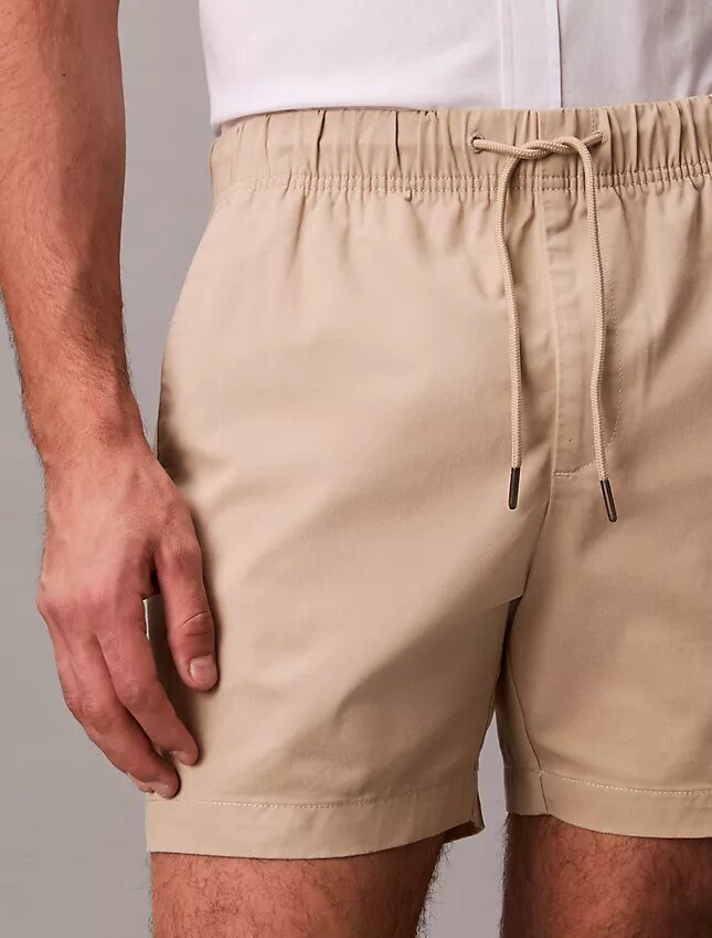 Calções de ganga Cotton Stretch de algodão Calções de ganga Cotton Stretch de algodão