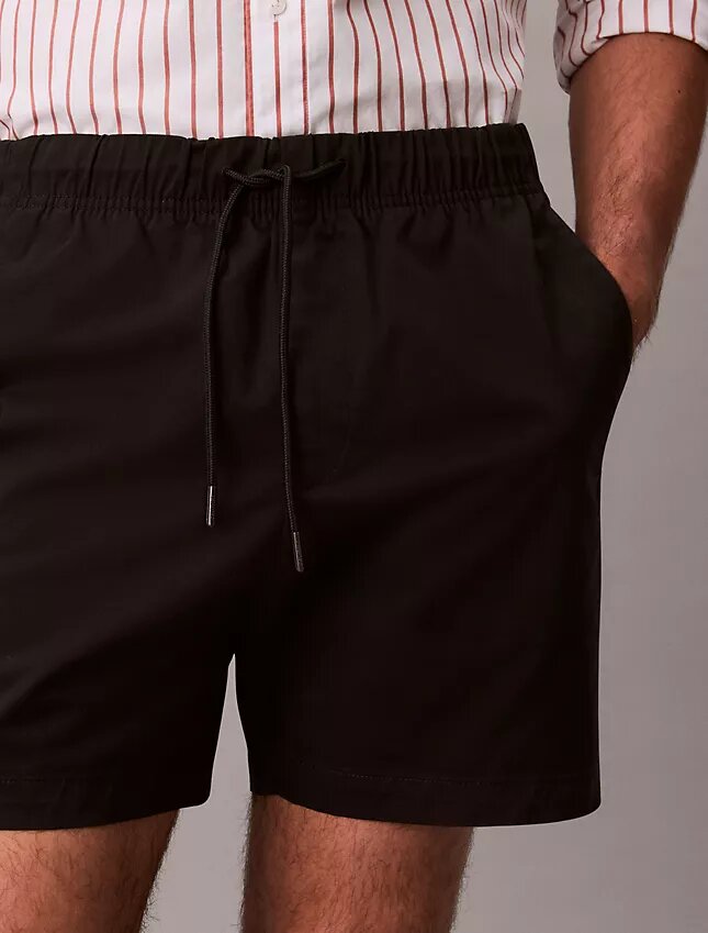 Calções de ganga Cotton Stretch de algodão Calções de ganga Cotton Stretch de algodão