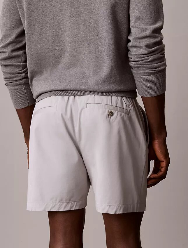 Calções de ganga Cotton Stretch de algodão Calções de ganga Cotton Stretch de algodão