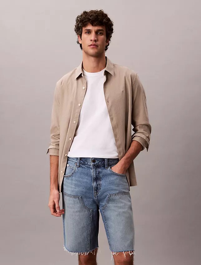 Calções utilitários de Denim dos anos 90 Calções utilitários de Denim dos anos 90