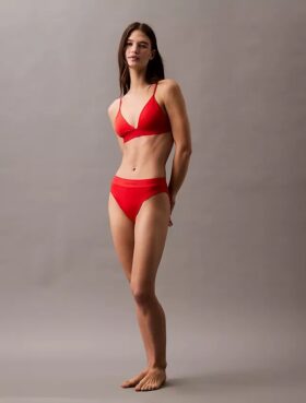 Calção de banho de Bikini com logótipo moderno