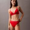 Calção de banho de Bikini com logótipo moderno Calção de banho de Bikini com logótipo moderno