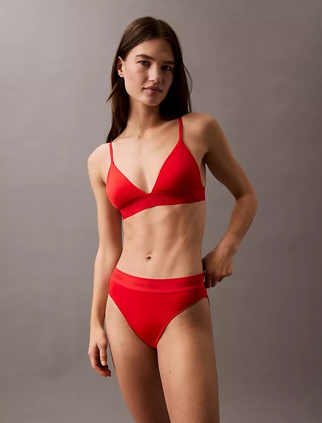 Calção de banho de Bikini com logótipo moderno Calção de banho de Bikini com logótipo moderno