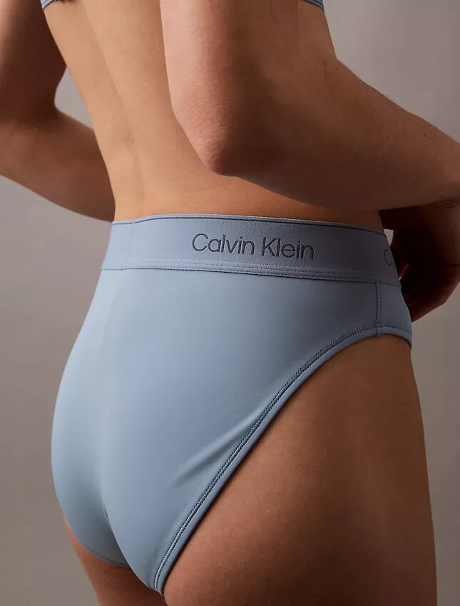 Calção de banho de Bikini com logótipo moderno Calção de banho de Bikini com logótipo moderno