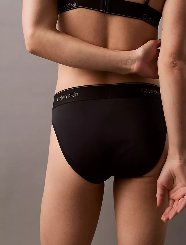 Calção de banho de Bikini com logótipo moderno Calção de banho de Bikini com logótipo moderno