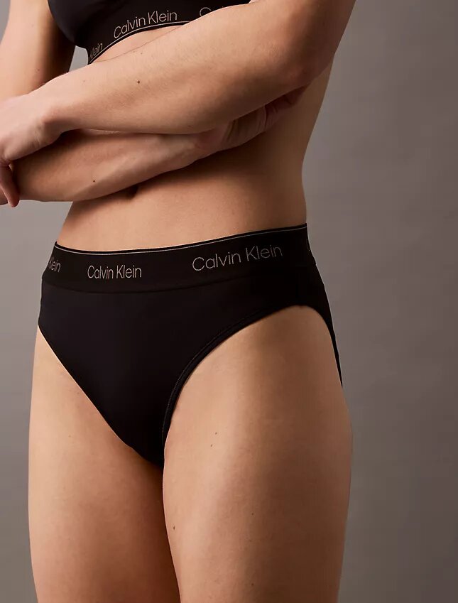 Calção de banho de Bikini com logótipo moderno Calção de banho de Bikini com logótipo moderno