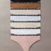 Calvin Klein 1996 Cotton Stretch Thong, Embalagem de 7 Unidades Calvin Klein 1996 Cotton Stretch Thong, Embalagem de 7 Unidades