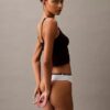 Calvin Klein 1996 Cotton Stretch Thong, Embalagem de 7 Unidades Calvin Klein 1996 Cotton Stretch Thong, Embalagem de 7 Unidades