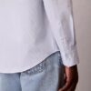 Camisa clássica com botões em listras de Cotton Stretch