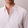 Camisa clássica com botões em seersucker