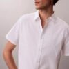 Camisa clássica com botões em seersucker