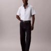 Camisa clássica de botões em Cotton Stretch
