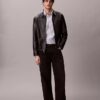 Camisa clássica de botões em oxford de algodão Cotton Stretch às riscas