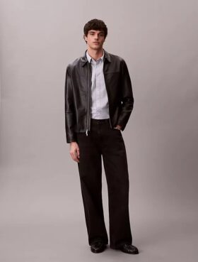 Camisa clássica de botões em oxford de algodão Cotton Stretch às riscas