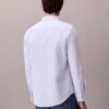 Camisa clássica de botões em oxford de algodão Cotton Stretch às riscas Camisa clássica de botões em oxford de algodão Cotton Stretch às riscas