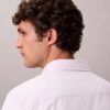Camisa clássica de botões em oxford de algodão Cotton Stretch às riscas